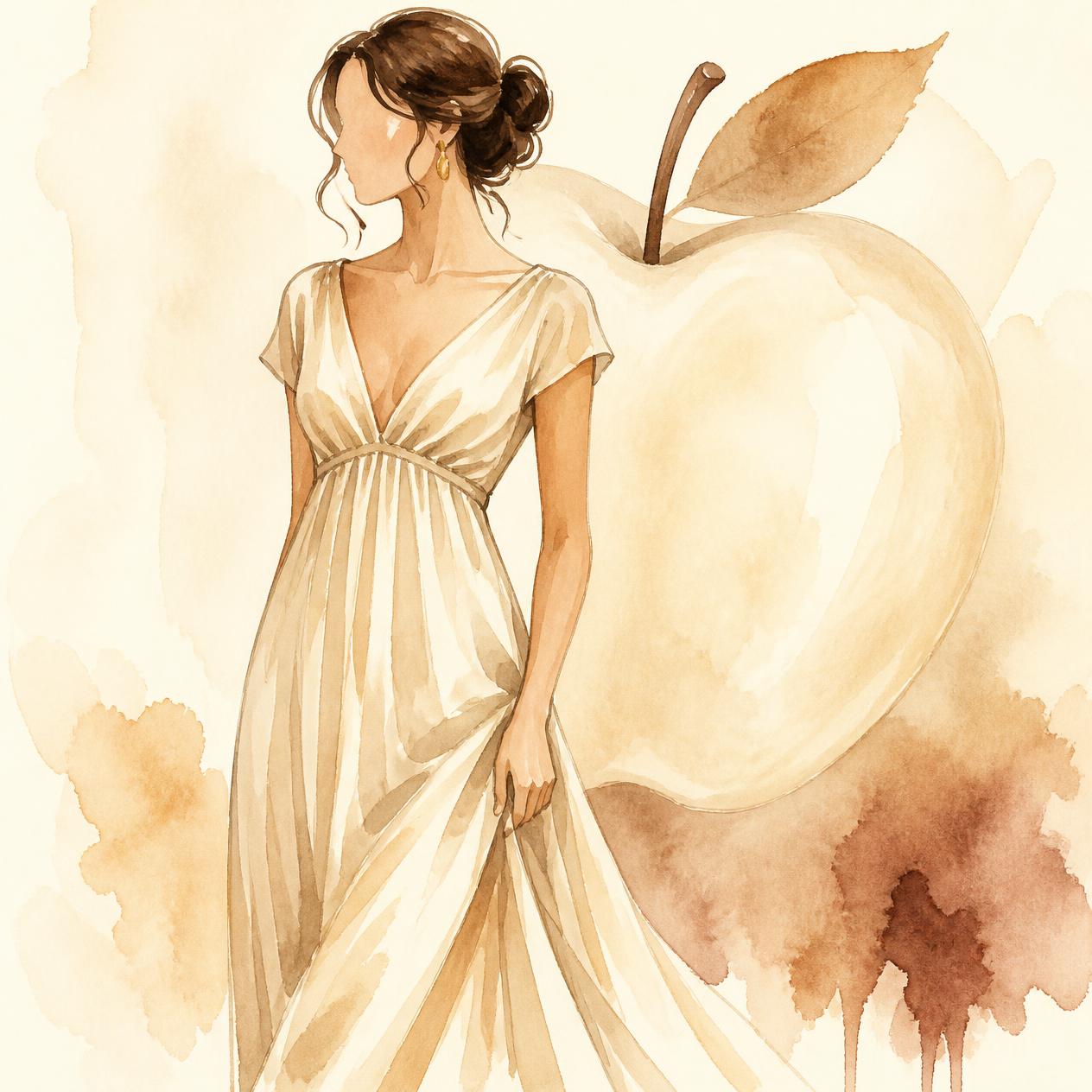 Apple body shape illustration