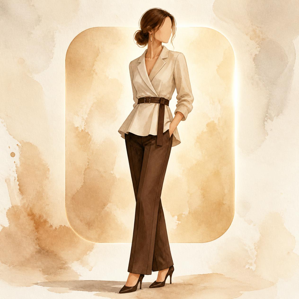 Rectangle body shape illustration
