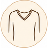 Go for V-necks and open collars